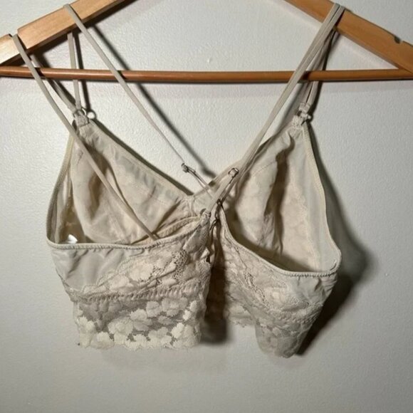Aerie cream lace strappy bralette  M - Picture 2 of 3